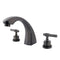 Kingston Brass KS4365ML Roman Tub Filler, Oil Rubbed Bronze