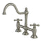 Kingston Brass KS3788AX Restoration Kitchen Bridge Faucet