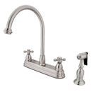 Kingston Brass KB3758AXBS Centerset Kitchen Faucet