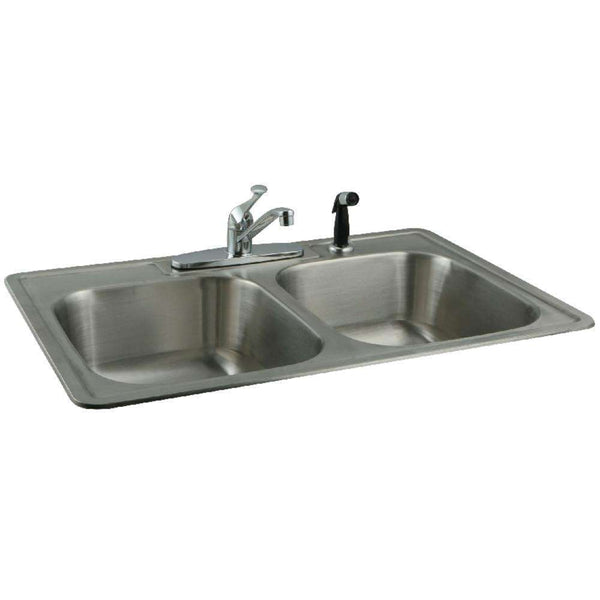 Kingston Brass KZ33228SP Stainless Steel Kitchen Sink
