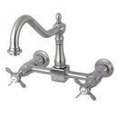 Kingston KS1248BEX 8" Centerset Wall Mount Kitchen Faucet