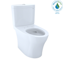 TOTO Aquia IV 1G Two-Piece Elongated Dual Flush 1.0 and 0.8 GPF Skirted Toilet with CEFIONTECT, Cotton White CST446CUMG