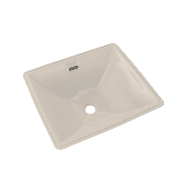 TOTO Legato Rectangular Undermount Bathroom Sink with CeFiONtect, Sedona Beige LT624G