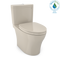 TOTO Aquia IV Two-Piece Elongated Dual Flush 1.28 and 0.8 GPF Universal Height Toilet with CEFIONTECT, WASHLET Ready, Bone MS446124CEMFG#03