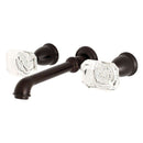 Kingston Brass KS7025WQL Krystal Onyx 2-Handle Wall Mount