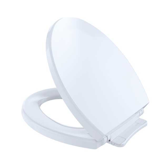 TOTO SoftCloseNon Slamming, Round Toilet Seat and Lid, Cotton White SS113#01