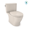 TOTO Nexus Two-Piece Elongated 1.28 GPF Universal Height Toilet with CEFIONTECT and SS124 SoftClose Seat, WASHLET Ready, Sedona Beige MS442124CEFG#12