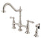 Kingston KS1278ALBS Heritage 8 in. Bridge Kitchen Faucet W/