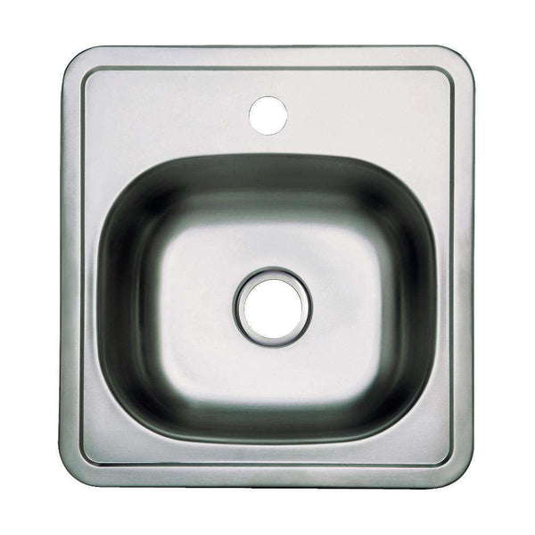 Kingston Brass GKTS15151 Bowl Kitchen Sink, Brushed