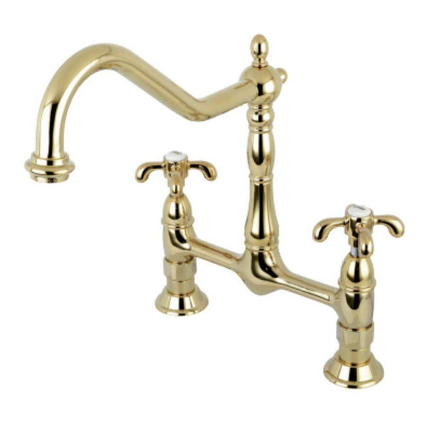 Kingston KS1172TX French Country Kitchen Bridge Faucet