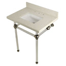 Kingston Brass KVPB30WQASQ6 30X22 White Quartz Vanity with