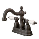 Kingston KB1605PL Heritage 4 in. Centerset Bath Faucet