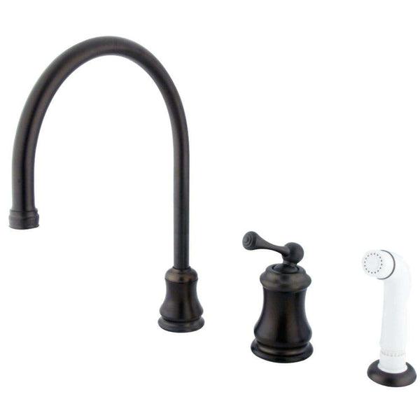 Kingston Brass KS3815BL Widespread Kitchen Faucet Bronze