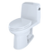 TOTO UltraMax One-Piece Elongated 1.6 GPF ADA Compliant Toilet with Right-Hand Trip Lever, Cotton White MS854114SLR#01