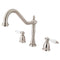 Kingston Brass KB1798PLLS Widespread Kitchen Faucet