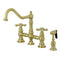 Kingston KS3277AXBS Restoration 8" Bridge Kitchen Faucet Sp