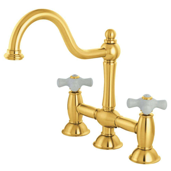 Kingston KS3782PX Restoration Kitchen Bridge Faucet