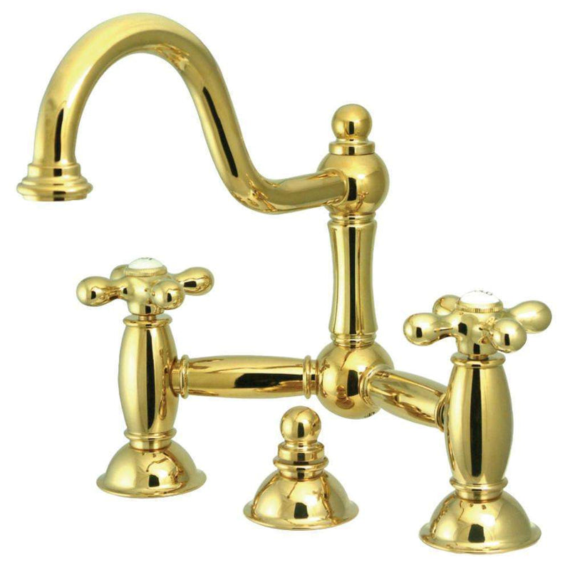 Kingston Brass KS3912AX Restoration Bath Bridge Faucet Brass