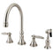 Kingston Brass GS2798GLBS Kitchen Faucet with Brass Sprayer,