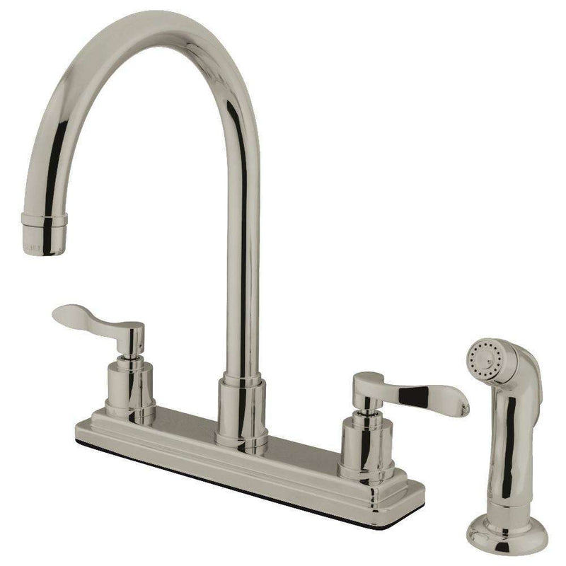 Kingston Brass KS8798DFL 8-Inch Centerset Kitchen Faucet