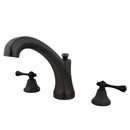 Kingston Brass KS4325BL Roman Tub Filler, Oil Rubbed Bronze