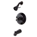 Kingston Brass KB3635PKX Duchess Tub and Shower Faucet