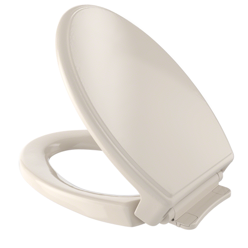 TOTO Traditional SoftClose Non Slamming, Slow Close Elongated Toilet Seat and Lid, Bone SS154#03