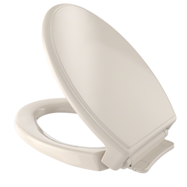 TOTO Traditional SoftClose Non Slamming, Slow Close Elongated Toilet Seat and Lid, Bone SS154#03