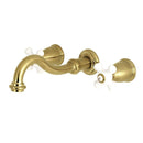 Kingston Brass KS3027PX Restoration Two-Handle 3-Hole Wall