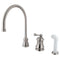 Kingston Brass KS3818BL Widespread Kitchen Faucet