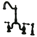 Kingston KS7755ALBS English Country Kitchen Bridge Faucet W/