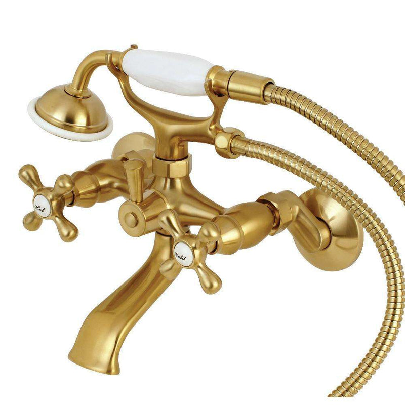 Kingston Brass KS265SB Tub Wall Mount Clawfoot Tub Faucet