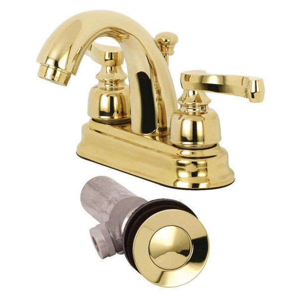 Kingston Brass KB5612FLB 4 in. Centerset Bath Faucet Brass