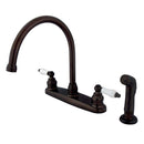 Kingston Brass KB725SP Centerset Kitchen Faucet Bronze