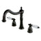 Kingston Brass KS1345WLL Roman Tub Filler with Cross