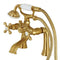 Kingston Brass KS268SB Deck Mount Clawfoot Tub Faucet