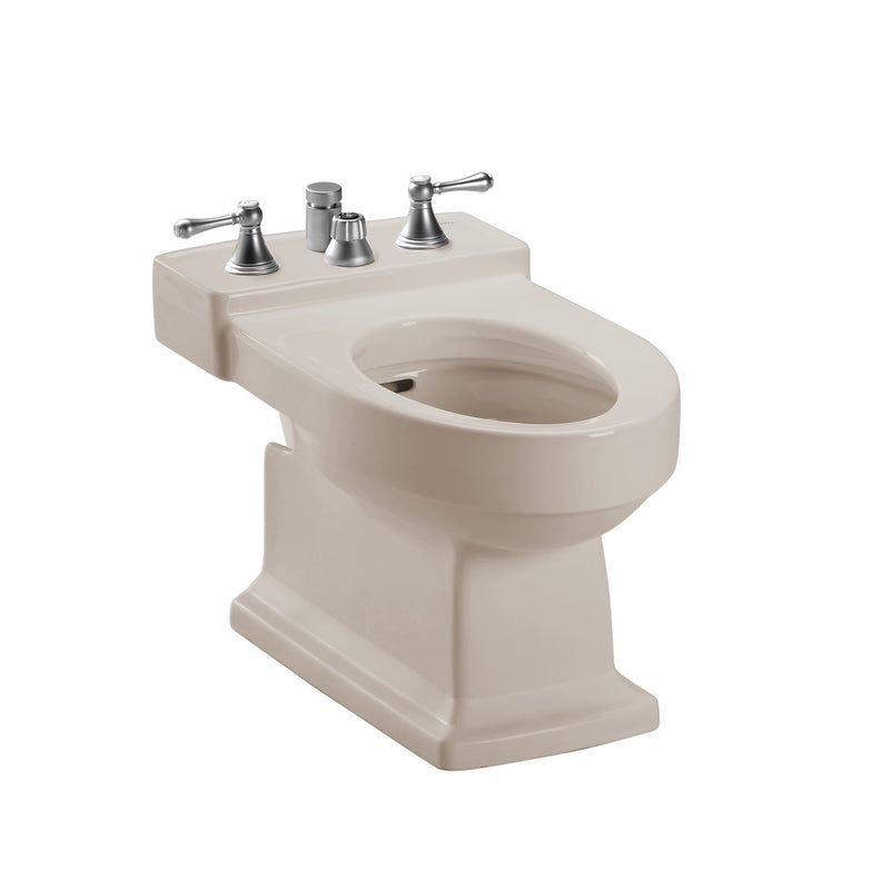 TOTO Lloyd Deck Mount Vertical Spray Flushing Rim Bidet, Cotton White BT930B