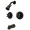 Kingston Brass KB665AX Vintage Twin Hnds Tub Shower Faucet