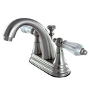Kingston Brass KS7618WLL 4 in. Centerset Bathroom Faucet