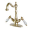 Kingston Brass KS1492WLL Vessel Sink Faucet, Polished Brass