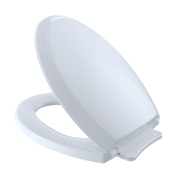 TOTO Guinevere SoftClose Non Slamming, Slow Close Elongated Toilet Seat and Lid, Cotton White SS224#01