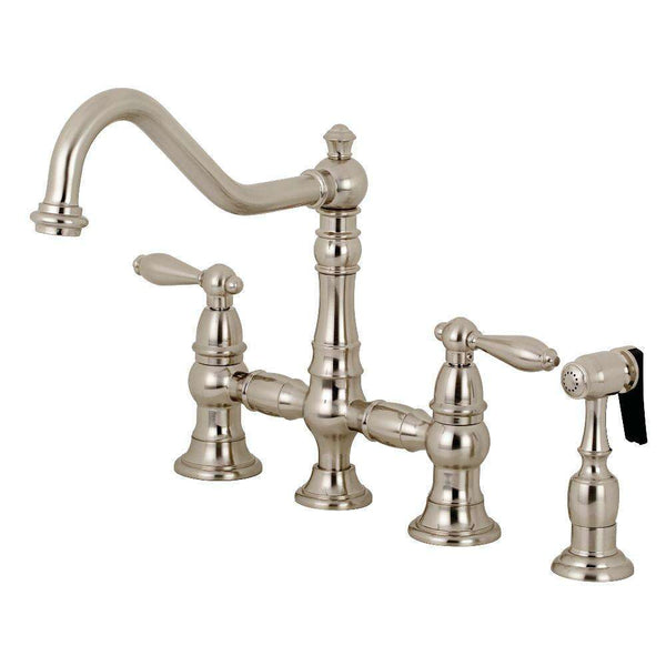 Kingston Brass KS3278ALBS Kitchen Faucet with Side Sprayer