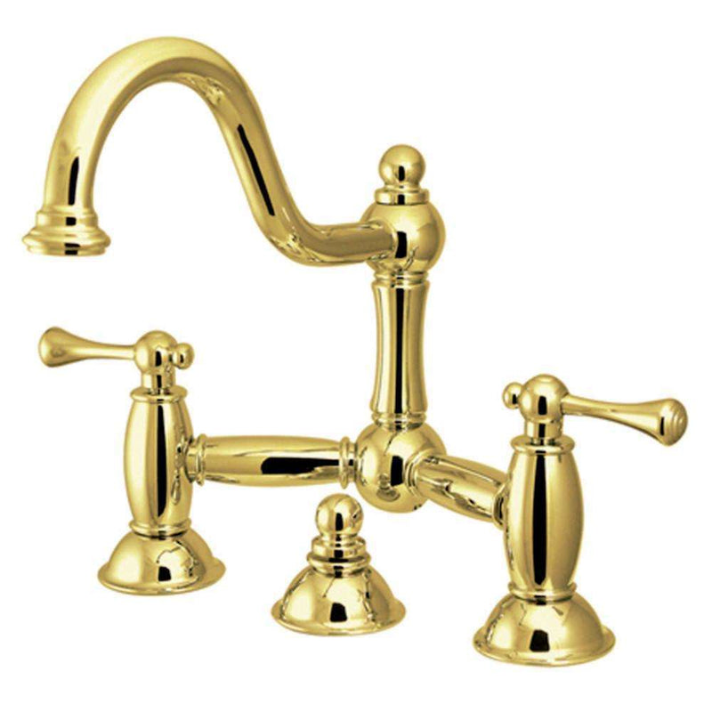 Kingston Brass KS3912BL Restoration Bath Bridge Faucet Brass