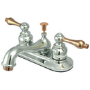 Kingston KB604AL Restoration 4 in. Centerset Bath Faucet/