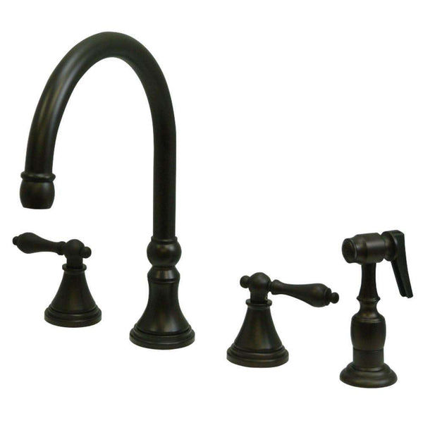 Kingston Brass KS2795ALBS Widespread Kitchen Faucet Bronze