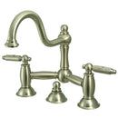 Kingston Brass KS3918GL Restoration Bathroom Bridge Faucet