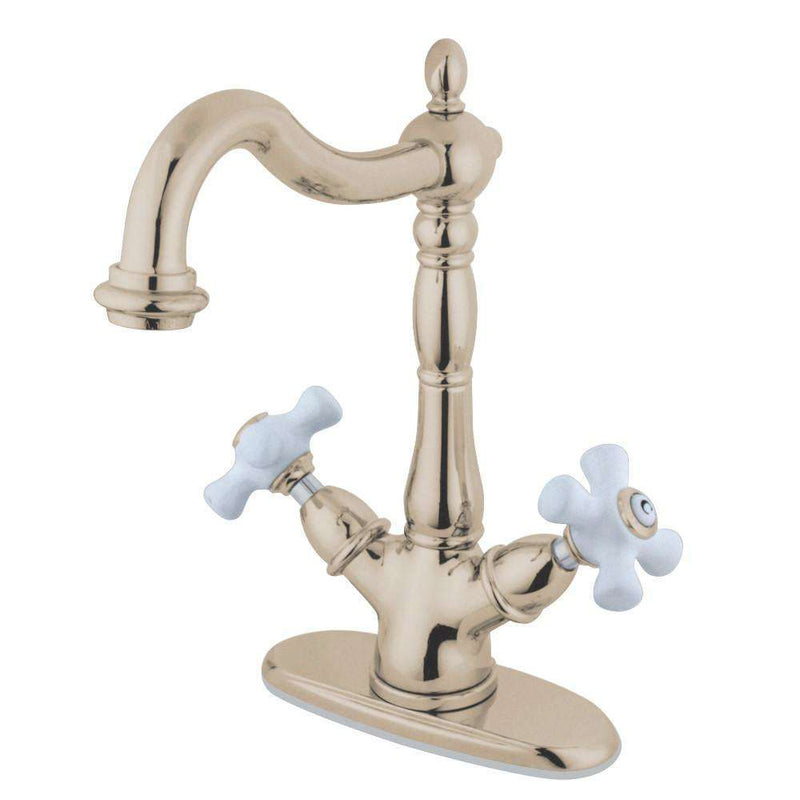 Kingston Brass KS1496PX Vessel Sink Faucet, Polished Nickel