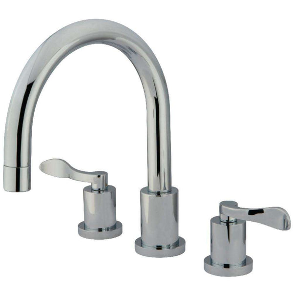 Kingston Brass KS8321DFL Roman Tub Filler, Polished Chrome