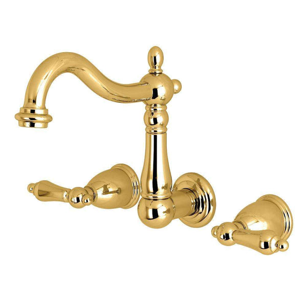 Kingston KS1252AL 8" Center Wall Mount Bath Faucet