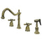 Kingston Brass KB1793AXBS Wsp Kitchen Faucet, Antique Brass